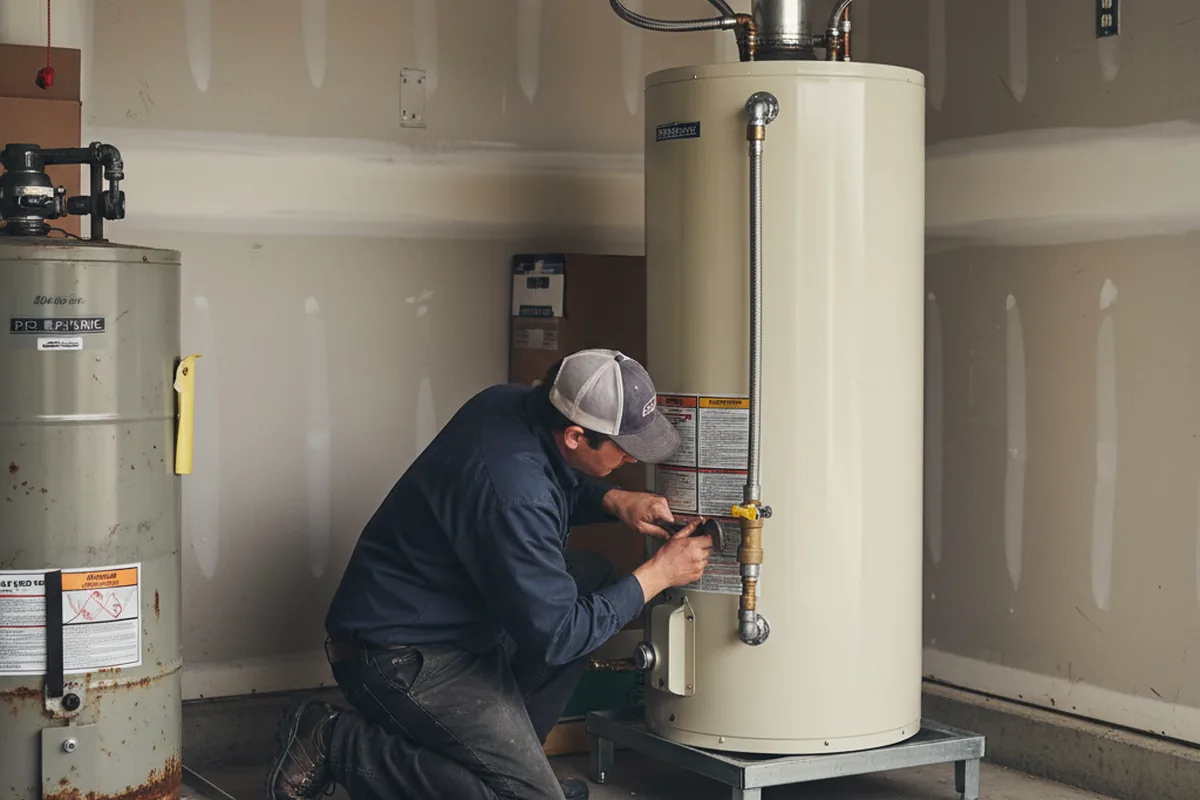Water heater and shutoff valve replacement in Gurnee